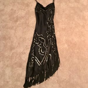 Cache Asymmetrical Cocktail Dress